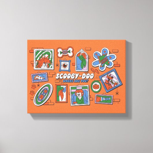 Scooby-Doo Wall of Halloween Picture Frames Leinwanddruck (Vorderseite)