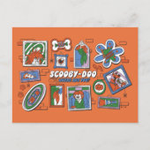 Scooby-Doo Wall of Halloween Picture Frames Postkarte (Vorderseite)
