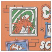 Scooby-Doo Wall of Halloween Picture Frames Stoff (Nahaufnahme)