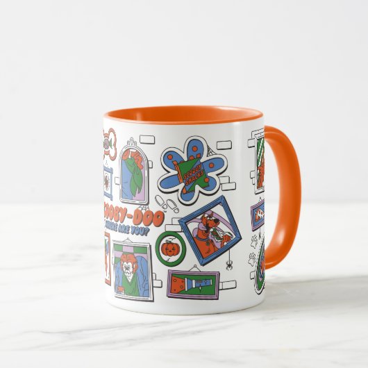Scooby-Doo Wall of Halloween Picture Frames Tasse (VorderseiteRechts)