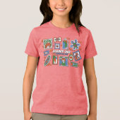 Scooby-Doo Wall of Halloween Picture Frames Tri-Blend Shirt (Vorderseite)