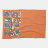 Scooby-Doo-Wand aus Halloween-Bilderrahmen Geschirrtuch (Horizontal)