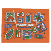 Scooby-Doo-Wand aus Halloween-Bilderrahmen Große Geschenktüte (Rückseite)
