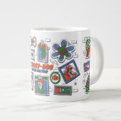 Scooby-Doo-Wand aus Halloween-Bilderrahmen Jumbo-Tasse (Vorderseite Rechts)