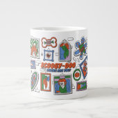 Scooby-Doo-Wand aus Halloween-Bilderrahmen Jumbo-Tasse (Vorderseite)
