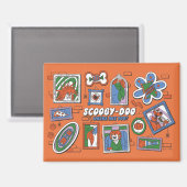 Scooby-Doo-Wand aus Halloween-Bilderrahmen Magnet (Vorderseite/Rückseite)