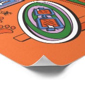 Scooby-Doo-Wand aus Halloween-Bilderrahmen Poster (Ecke)
