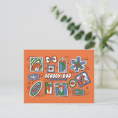 Scooby-Doo-Wand aus Halloween-Bilderrahmen Postkarte (Stehend Vorderseite)