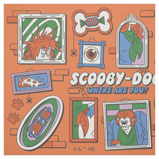 Scooby-Doo-Wand aus Halloween-Bilderrahmen Stoff (Muster)