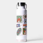 Scooby-Doo-Wand aus Halloween-Bilderrahmen Trinkflasche (Vorne)