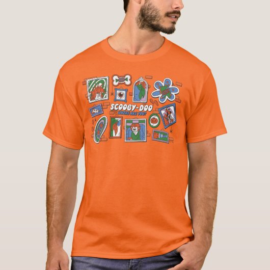 Scooby-Doo-Wand mit Halloween-Bilderrahmen T-Shirt (Vorderseite)