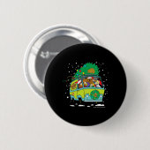 Scooby Doo Weihnachts Mystery Machine Button (Vorne & Hinten)