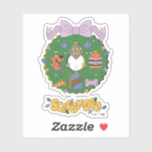 Scooby-Doo-Weihnachts-Snack-Kranz-Grafik Aufkleber (Blatt)