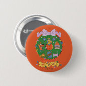 Scooby-Doo-Weihnachts-Snack-Kranz-Grafik Button (Vorne & Hinten)
