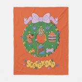 Scooby-Doo-Weihnachts-Snack-Kranz-Grafik Fleecedecke (Vorderseite)