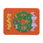 Scooby-Doo-Weihnachts-Snack-Kranz-Grafik Magnet (Horizontal)