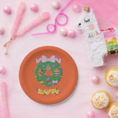 Scooby-Doo-Weihnachts-Snack-Kranz Grafik Pappteller (Party)
