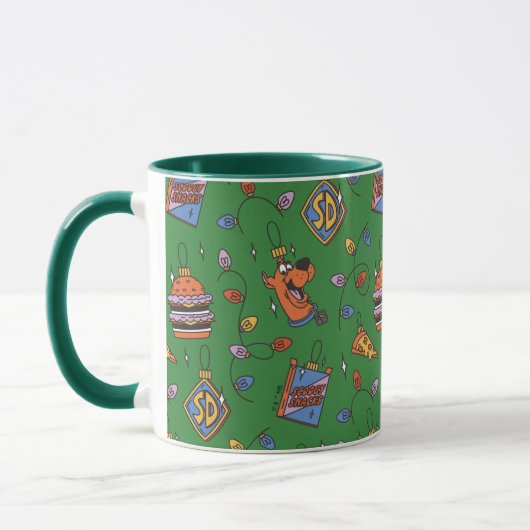 Scooby-Doo-Weihnachts-Snack-Lichter-Muster Tasse (Links)