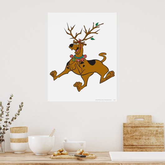 Scooby-Doo Weihnachtsfeiertag Antlers Poster (Küche)