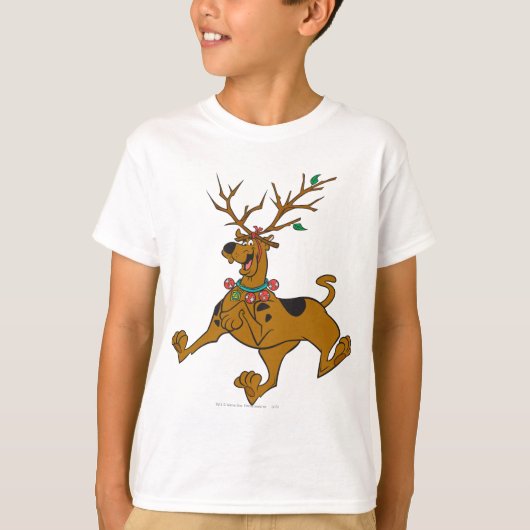 Scooby-Doo Weihnachtsfeiertag Antlers T-Shirt (Vorderseite)