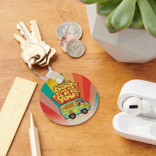 Scooby-Doo | "Where Are You?" Retro Cartoon Van Schlüsselanhänger (Schreibtisch)