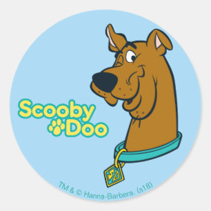 Scooby-Doo Winking Runder Aufkleber