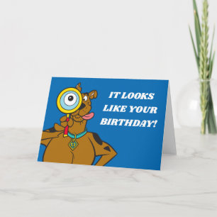 Scooby-Doo With Magnifying Glass Karte