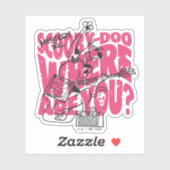 Scooby Doo Wo bist du Punk Gitarre Riff? Aufkleber (Blatt)