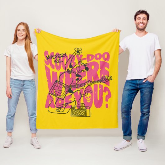 Scooby Doo Wo bist du Punk Gitarre Riff? Fleecedecke (Beispiel)