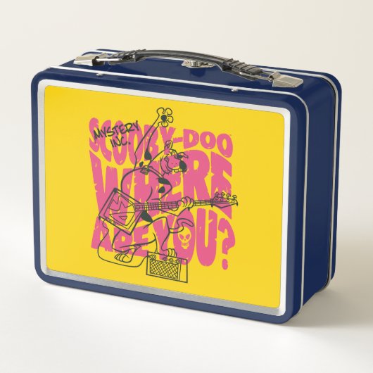 Scooby Doo Wo bist du Punk Gitarre Riff? Metall Brotdose (Rückseite)