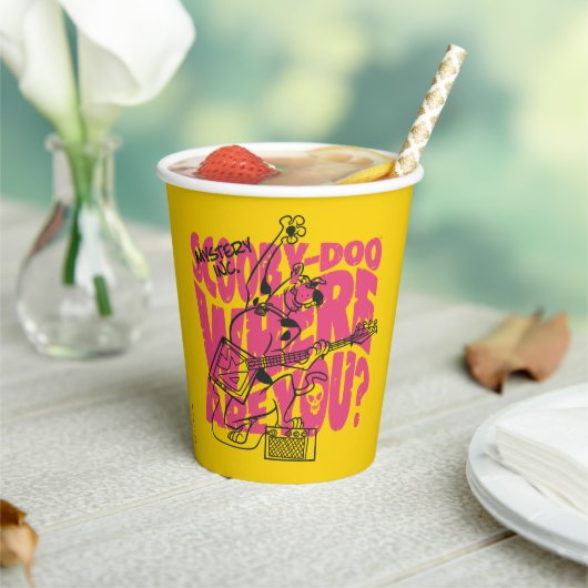 Scooby Doo Wo bist du Punk Gitarre Riff? Pappbecher (In Situ)