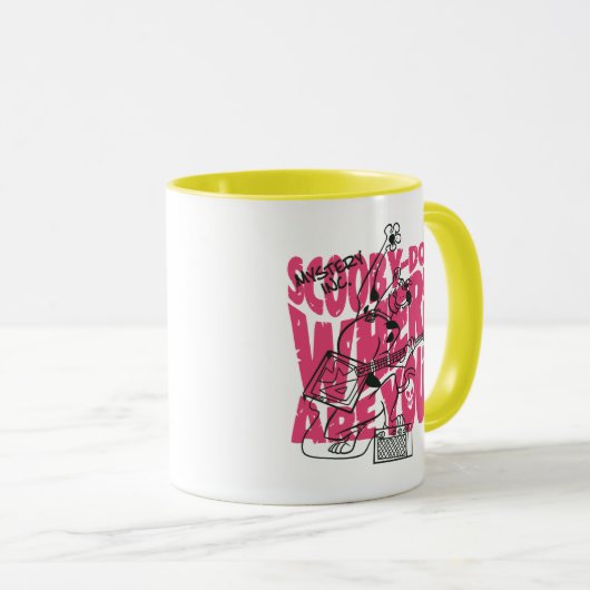 Scooby Doo Wo bist du Punk Gitarre Riff? Tasse (VorderseiteRechts)