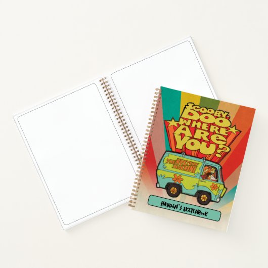 Scooby-Doo "Wo bist du?" Retro Van Sketch Notizblock (Innenseite)