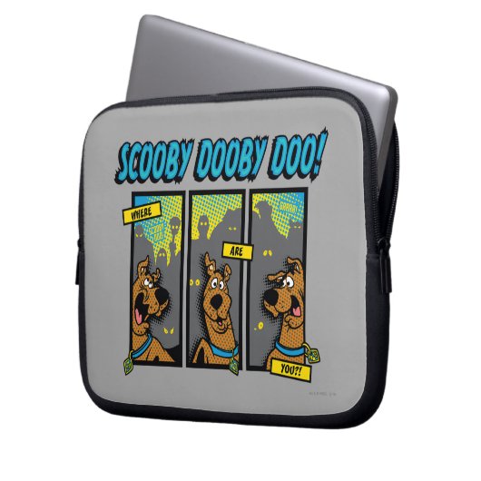 Scooby Doo Wo sind Sie Comic-Panels Laptopschutzhülle (Vorderseite Links)