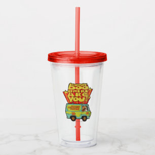 Scooby-Doo   "Wo sind Sie?" Retro Cartoon Van Acryltrinkbecher