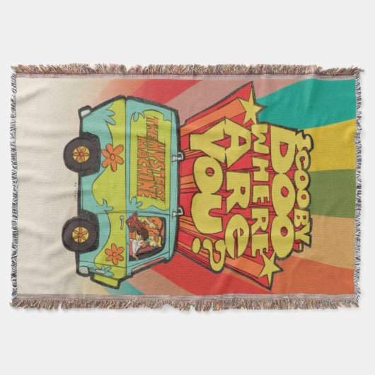 Scooby-Doo | "Wo sind Sie?" Retro Cartoon Van Decke (Vorderseite)