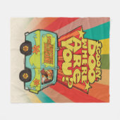 Scooby-Doo | "Wo sind Sie?" Retro Cartoon Van Fleecedecke (Vorderseite (Horizontal))