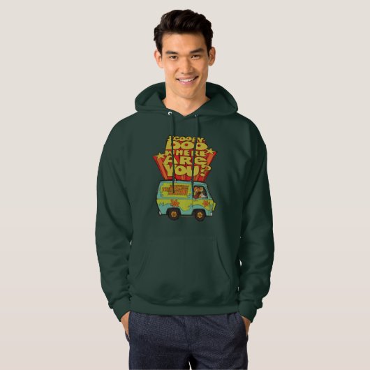 Scooby-Doo | "Wo sind Sie?" Retro Cartoon Van Hoodie (Vorne ganz)
