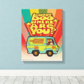 Scooby-Doo | "Wo sind Sie?" Retro Cartoon Van Leinwanddruck (Insitu (Holzboden))