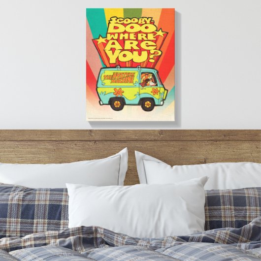 Scooby-Doo | "Wo sind Sie?" Retro Cartoon Van Leinwanddruck (Insitu (Schlafzimmer))