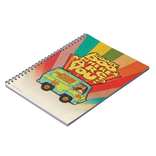 Scooby-Doo | "Wo sind Sie?" Retro Cartoon Van Notizblock (Linke Seite)