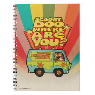 Scooby-Doo   "Wo sind Sie?" Retro Cartoon Van Notizblock