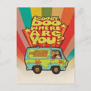 Scooby-Doo   "Wo sind Sie?" Retro Cartoon Van Postkarte