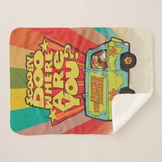 Scooby-Doo | "Wo sind Sie?" Retro Cartoon Van Sherpadecke (Vorderseite (Horizontal))