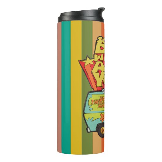 Scooby-Doo | "Wo sind Sie?" Retro Cartoon Van Thermosbecher (Nach links gedreht)