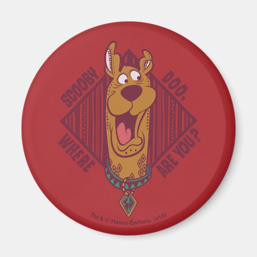 Scooby-Doo Wo sind Sie Tribal Graphic Magnet (Vorne)