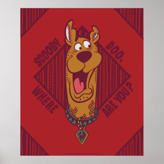 Scooby-Doo Wo sind Sie Tribal Graphic Poster (Vorne)