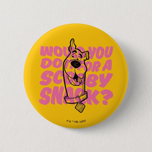 Scooby-Doo |Würden Sie es für einen Scooby-Imbiss Button (Vorderseite)