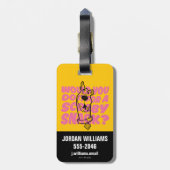 Scooby-Doo |Würden Sie es für einen Scooby-Imbiss Gepäckanhänger (Rückseite vertikal)