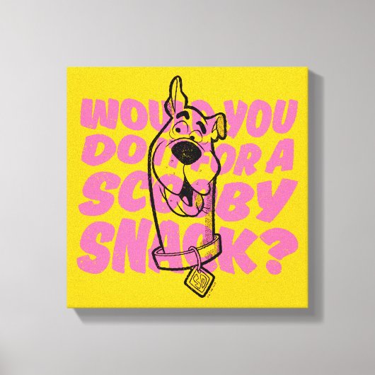 Scooby-Doo |Würden Sie es für einen Scooby-Imbiss Leinwanddruck (Vorderseite)